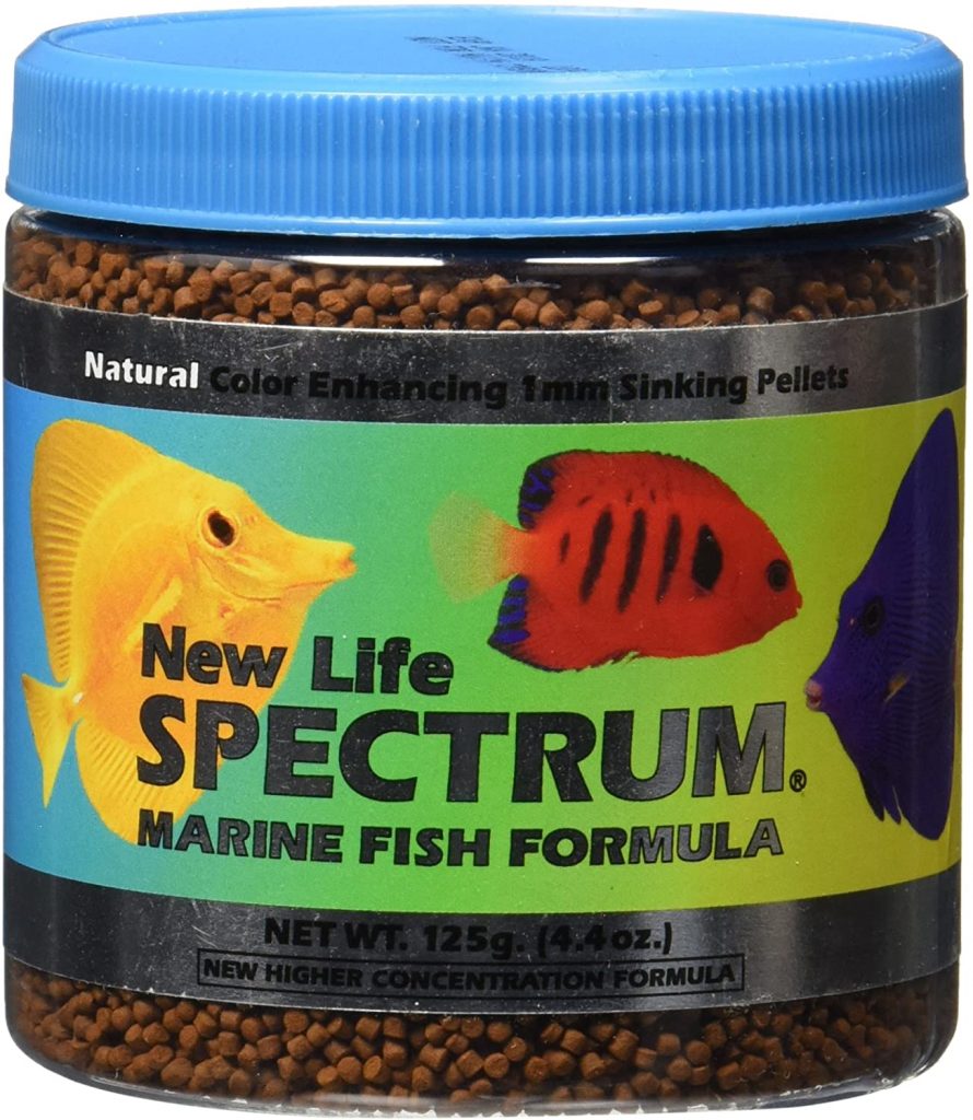 New Life Spectrum Marine Fish Formula 1mm Sinking Pellet Fish Food(Natural Color Enhancing)